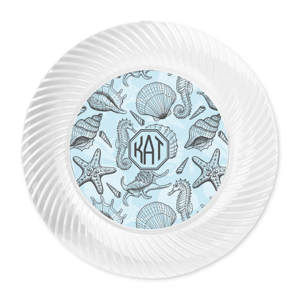 Sea-blue Seashells Plastic Party Dinner Plates - Approval