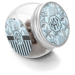 Sea-blue Seashells Puppy Treat Jar (Personalized)