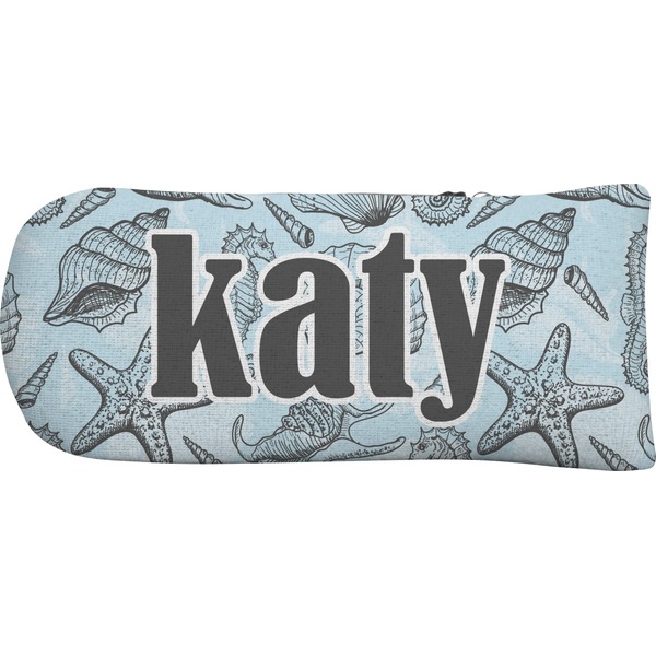Sea-blue Seashells Putter Cover (Front)
