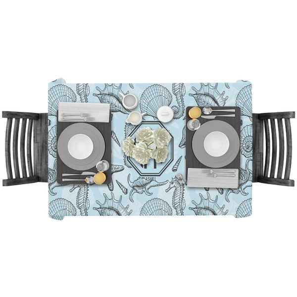 Sea-blue Seashells Rectangular Tablecloths - LIFESTYLE