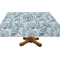 Sea-blue Seashells Rectangular Tablecloths (Personalized)