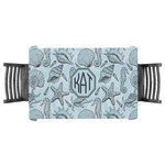 Sea-blue Seashells Tablecloth - 58"x58" (Personalized)