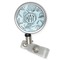 Sea-blue Seashells Retractable Badge Reel (Personalized)