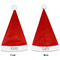 Sea-blue Seashells Santa Hats - Front and Back (Double Sided Print) APPROVAL
