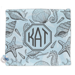 Sea-blue Seashells Security Blankets - Double Sided (Personalized)