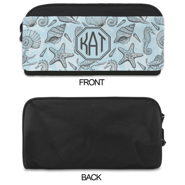 Sea-blue Seashells Shoe Bags - APPROVAL