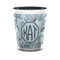Sea-blue Seashells Ceramic Shot Glass - 1.5 oz - Two Tone - Single (Personalized)