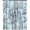 Sea-blue Seashells Extra Long Shower Curtain - 70"x84" (Personalized)