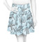 Sea-blue Seashells Skater Skirt - Front