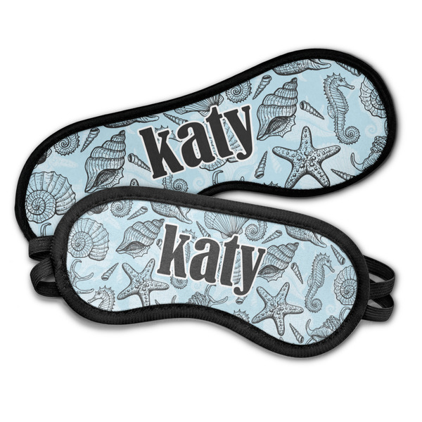 Sea-blue Seashells Sleeping Eye Masks - PARENT