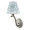 Sea-blue Seashells Small Chandelier Lamp - LIFESTYLE (on wall lamp)