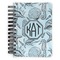 Sea-blue Seashells Spiral Notebook - 5x7 w/ Monogram