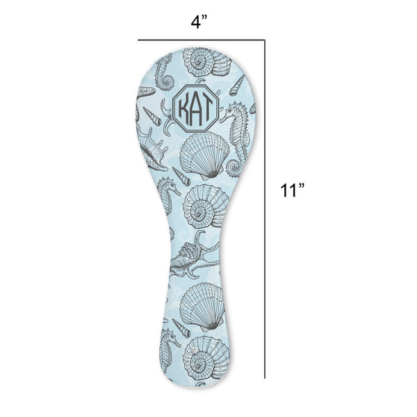 Sea-blue Seashells Spoon Rest Trivet - APPROVAL