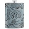 Sea-blue Seashells Stainless Steel Flask (Personalized)