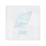 Sea-blue Seashells Cocktail Napkins (Personalized)