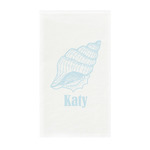 Sea-blue Seashells Guest Towels - Full Color - Standard (Personalized)