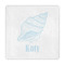 Sea-blue Seashells Decorative Paper Napkins (Personalized)