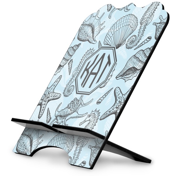 Custom Sea-blue Seashells Stylized Tablet Stand (Personalized)