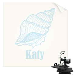 Sea-blue Seashells Sublimation Transfer - Baby / Toddler (Personalized)