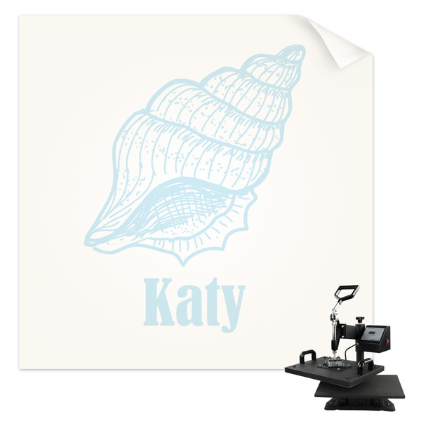 Custom Sea-blue Seashells Sublimation Transfer (Personalized)
