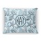 Sea-blue Seashells Rectangular Throw Pillow Case (Personalized)