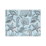 Sea-blue Seashells Tissue Paper Sheets - Medium - Heavyweight