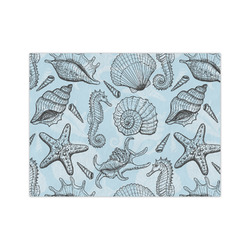 Sea-blue Seashells Medium Tissue Papers Sheets - Heavyweight