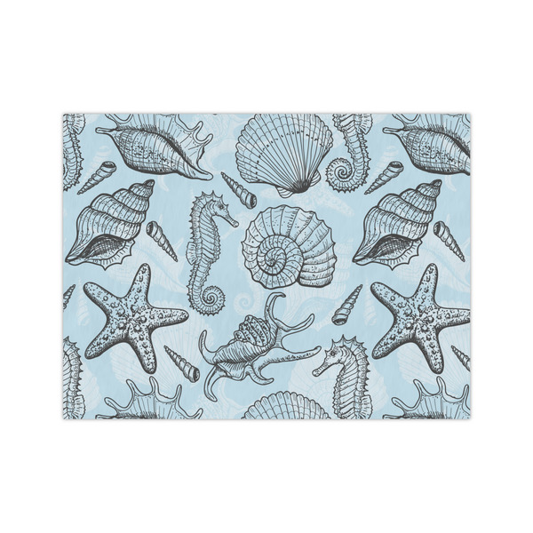Custom Sea-blue Seashells Medium Tissue Papers Sheets - Heavyweight