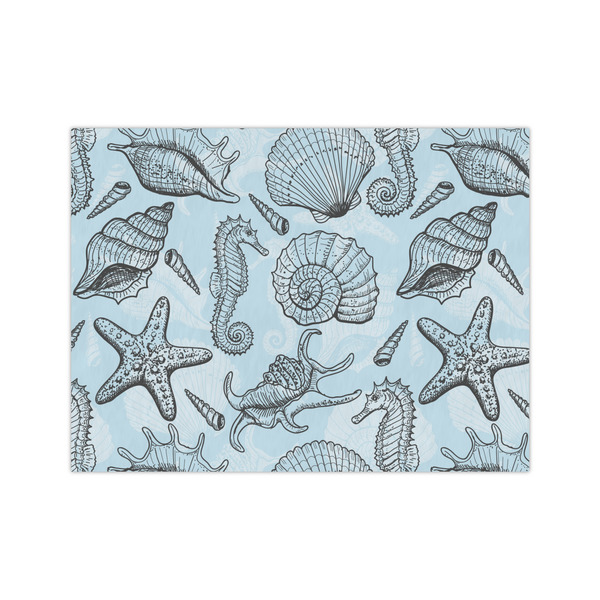 Custom Sea-blue Seashells Tissue Paper Sheets - Medium - Heavyweight