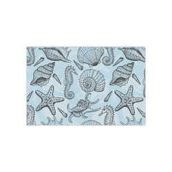 Sea-blue Seashells Small Tissue Papers Sheets - Heavyweight