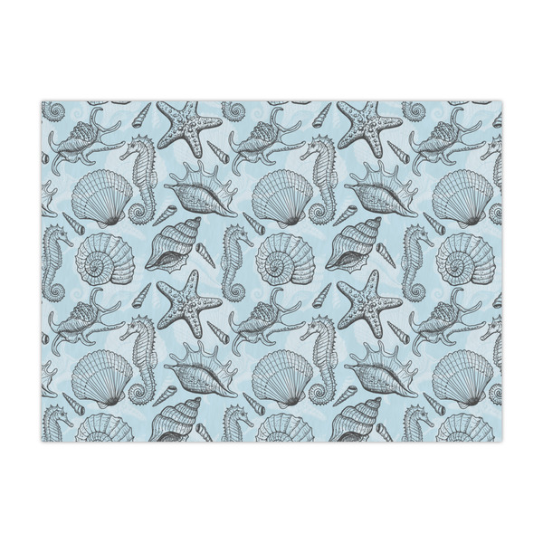 Custom Sea-blue Seashells Tissue Paper Sheets
