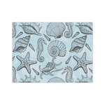 Sea-blue Seashells Tissue Paper Sheets - Medium - Lightweight