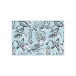 Sea-blue Seashells Small Tissue Papers Sheets - Lightweight
