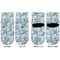 Sea-blue Seashells Toddler Ankle Socks - Double Pair - Front and Back - Apvl