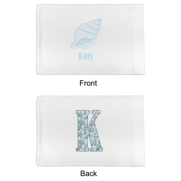 Sea-blue Seashells Toddler Pillow Case - APPROVAL (partial print)