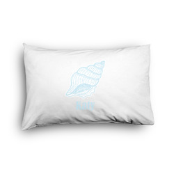 Sea-blue Seashells Pillow Case - Toddler - Graphic (Personalized)