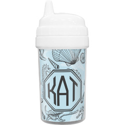 Sea-blue Seashells Sippy Cup (Personalized)