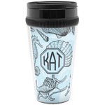 Sea-blue Seashells Acrylic Travel Mug without Handle (Personalized)