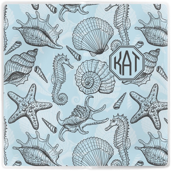 Sea-blue Seashells Vinyl Document Wallet - Apvl