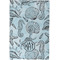 Sea-blue Seashells Waffle Weave Towel - Full Color Print - Approval Image