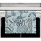Sea-blue Seashells Waffle Weave Towel - Full Color Print - Lifestyle2 Image