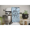 Sea-blue Seashells Waffle Weave Towel - Full Color Print - Lifestyle Image