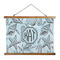 Sea-blue Seashells Wall Hanging Tapestry - Wide (Personalized)