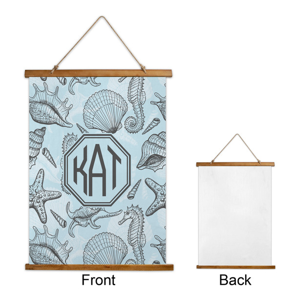 Sea-blue Seashells Wall Hanging Tapestry - Portrait - APPROVAL