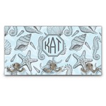 Sea-blue Seashells Wall Mounted Coat Rack (Personalized)