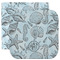 Sea-blue Seashells Washcloth / Face Towels