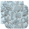 Sea-blue Seashells Facecloth / Wash Cloth (Personalized)