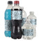 Sea-blue Seashells Water Bottle Label - Multiple Bottle Sizes