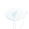Sea-blue Seashells Oval Plastic Stir Sticks (Personalized)