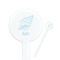 Sea-blue Seashells Round Plastic Stir Sticks (Personalized)